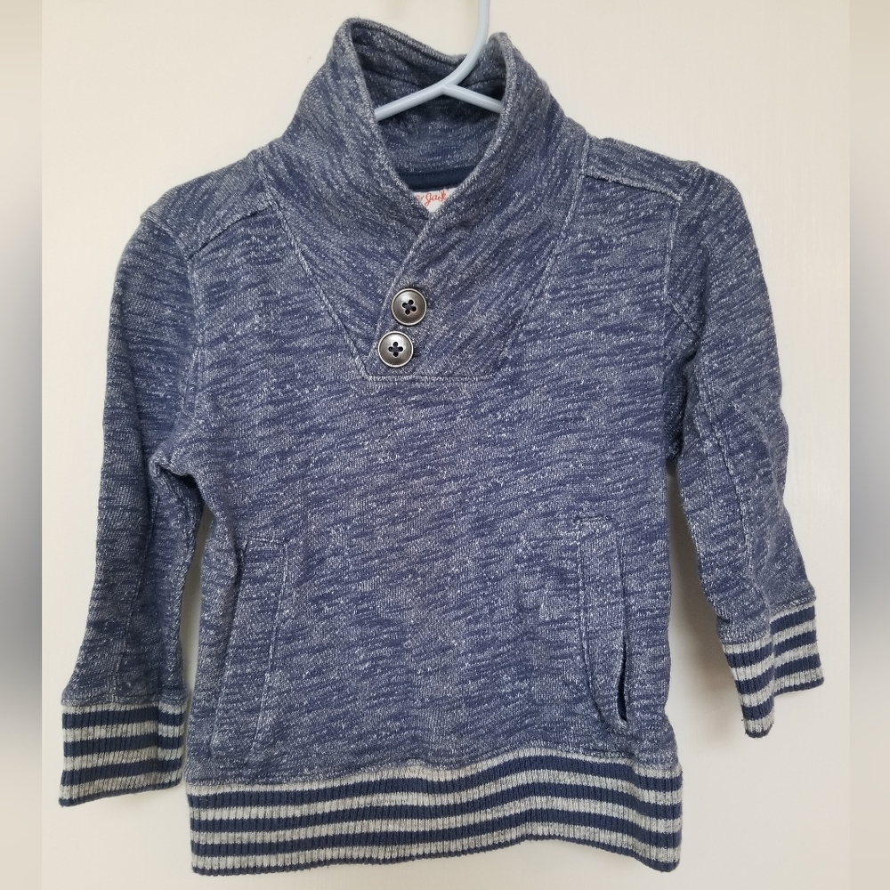 Blue Sweater with Button Detail. Kids size 18 months